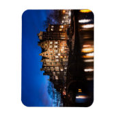 アムステルダムの運河の家の夜 マグネット (縦)