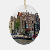 アムステルダムの運河の家 セラミックオーナメント (右)