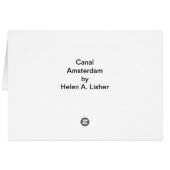 アムステルダムの運河 (裏面横)