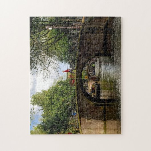 アムステルダムの運河。 ジグソーパズル (縦)