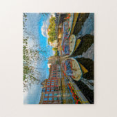 アムステルダムの運河。 ジグソーパズル (縦)