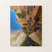 アムステルダムの運河。 ジグソーパズル (縦)