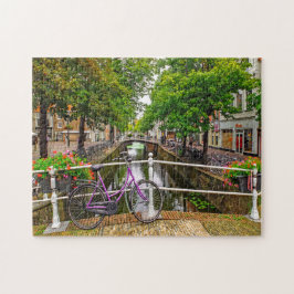 アムステルダムの運河。 ジグソーパズル