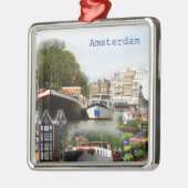 アムステルダムのTouristic場所 メタルオーナメント (左)