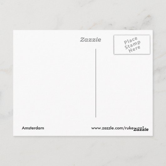 アムステルダムはがき ポストカード (裏面)