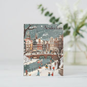 アムステルダムへの冬旅行 ポストカード (スタンド正面)