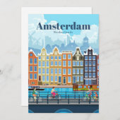 アムステルダムへの旅行 シーズンカード (正面/裏面)