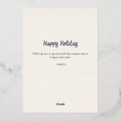 アムステルダムアイコニックアーキテクチャアートイラストレーション 箔シーズンカード (裏面)