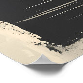 アムステルダムアットデュスク – ミニマリスト運河リフレクション ポスター (角)