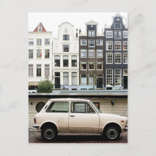 アムステルダムウィンターキャナルシーン ポストカード