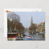 アムステルダムウエスタンチャーチホランドポストカード ポストカード (正面/裏面)