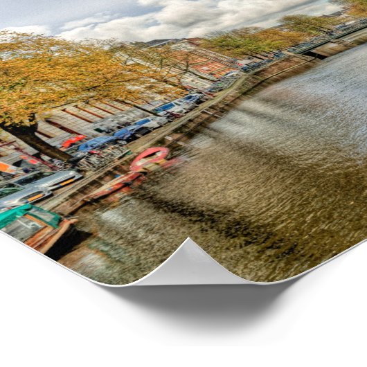 アムステルダムウォーターキャナル ポスター (角)