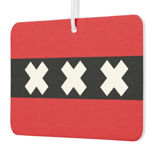 アムステルダムエアフレッシュナー国旗 カーエアーフレッシュナー (左)