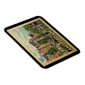 アムステルダムオランダのヴィンテージ旅行 マグネット (右側)