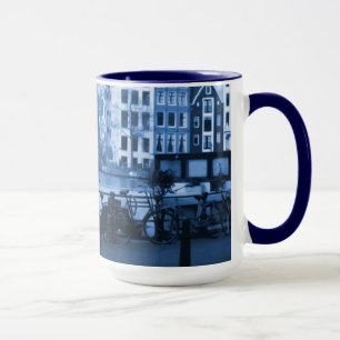 アムステルダムオランダの都市景観のデルフトBlueware一見 マグカップ