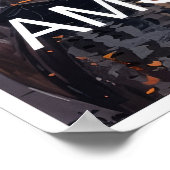 アムステルダムオランダアートプリントトラベルポスター ポスター (角)