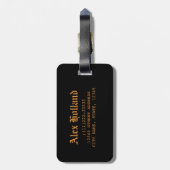 アムステルダムオランダオランダヴィンテージ土産 ラゲッジタグ (裏面縦)