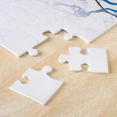 アムステルダムオランダシティマップトラベルシンプル ジグソーパズル (側面)