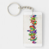 アムステルダムオランダスカイライン キーホルダー (正面)