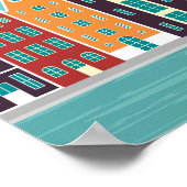 アムステルダムオランダトラベルアートヴィンテージ ポスター (角)