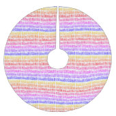 アムステルダムオランダハウズカラフルウォーターカラーパターン ブラッシュドポリエステルツリースカート (正面)