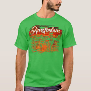アムステルダムオランダホランドシティスケープ Tシャツ