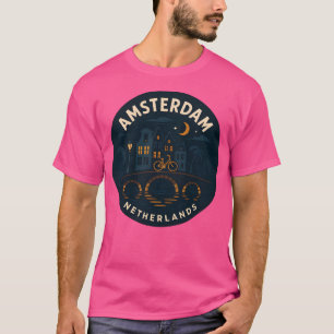 アムステルダムオランダムーディカナルナイトトラーブ Tシャツ