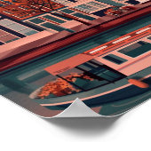 アムステルダムオランダヴィンテージ有名トラベルプレイス ポスター (角)