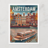 アムステルダムオランダヴィンテージ有名トラベルプレイス ポストカード (正面)