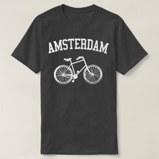 アムステルダムオランダ自転車ホランドプーロ Tシャツ (デザイン正面)