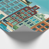 アムステルダムオランダ – テーマオランダアーキテクチャ ラッピングペーパー (角)