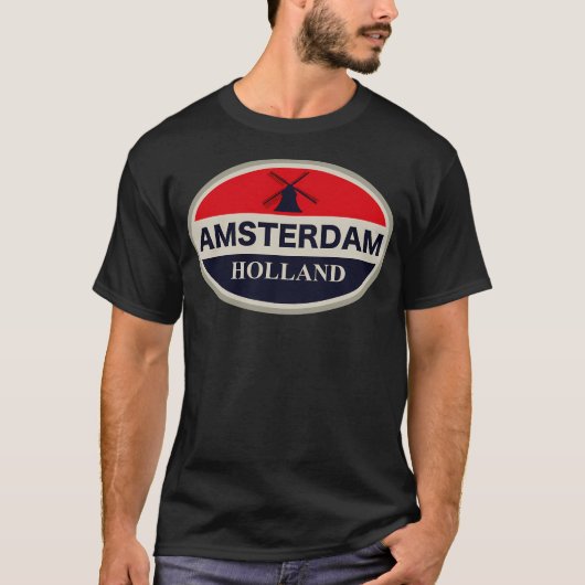 アムステルダムオランダ Tシャツ (正面)
