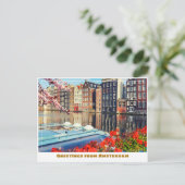 アムステルダムカナルアンドハウスボート ポストカード (スタンド正面)