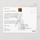 アムステルダムカナルアンドハウスボート ポストカード (裏面)