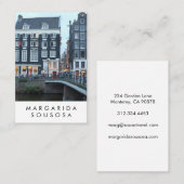 アムステルダムカナルトワイライトフォトトラベルツーリズム 名刺 (正面/裏面)