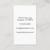 アムステルダムカナルトワイライトフォトトラベルツーリズム 名刺 (裏面)