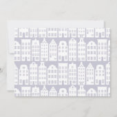 アムステルダムカナルハウシズオランダ結婚式招待状 招待状 (裏面)