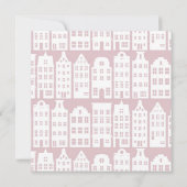 アムステルダムカナルハウシズオランダ結婚式招待状 招待状 (裏面)