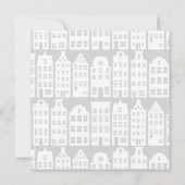 アムステルダムカナルハウシズオランダ結婚式招待状 招待状 (裏面)