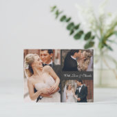 アムステルダムカナルハウシズサンキューフォトコラージュ ポストカード (スタンド正面)