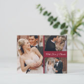 アムステルダムカナルハウシズサンキューフォトコラージュ ポストカード (スタンド正面)