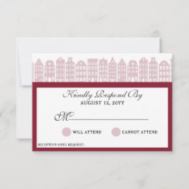 アムステルダムカナルハウシズ結婚オランダズマルサラ 出欠カード