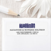 アムステルダムカナルハウスオランダブルー差出人住所 ラベル (インサイチュ)