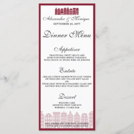 アムステルダムカナルハウズオランダ結婚ズディナーメニュー メニュー