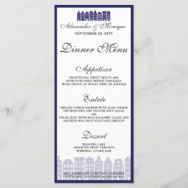 アムステルダムカナルハウズオランダ結婚ズディナーメニュー メニュー