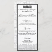 アムステルダムカナルハウズオランダ結婚ズディナーメニュー メニュー (正面/裏面)