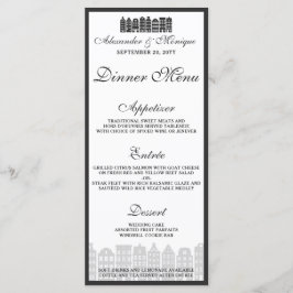 アムステルダムカナルハウズオランダ結婚ズディナーメニュー メニュー