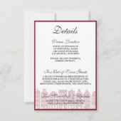 アムステルダムカナルハウズオランダ結婚ズ詳細カード 招待状 (正面)