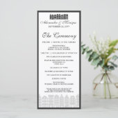 アムステルダムカナルローハウシズオランダ結婚式 プログラム (スタンド正面)