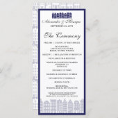 アムステルダムカナルローハウシズオランダ結婚式 プログラム (正面/裏面)